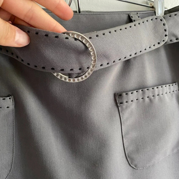 TEHAMA Gray Activewear Mini Tennis Belted Golf Skirt Skort Size 8 - Picture 2 of 12